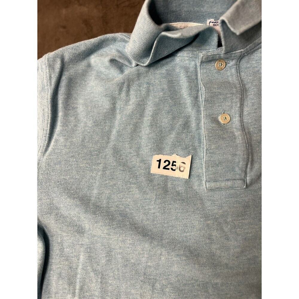 Southern Tide Men's Size M Skipjack Polo Shirt Cotton Blend Green Blue - Picture 6 of 6